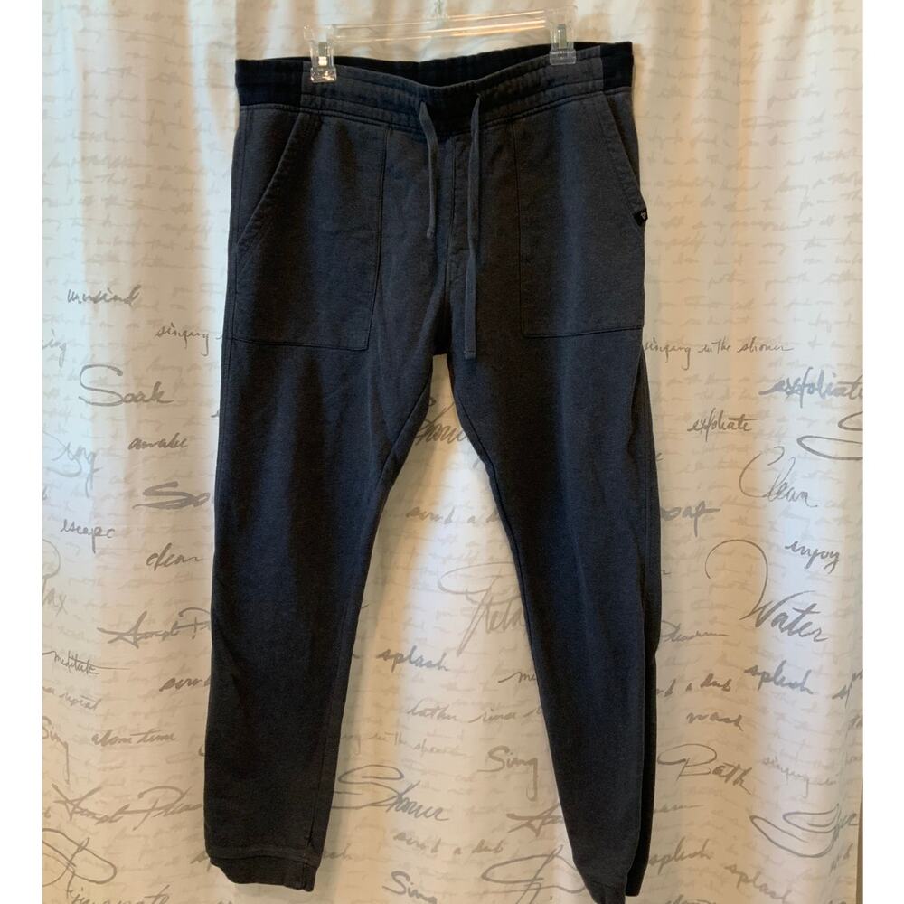 Pact Organic Men's Medium Gray Cotton Joggers Loungewear Pants